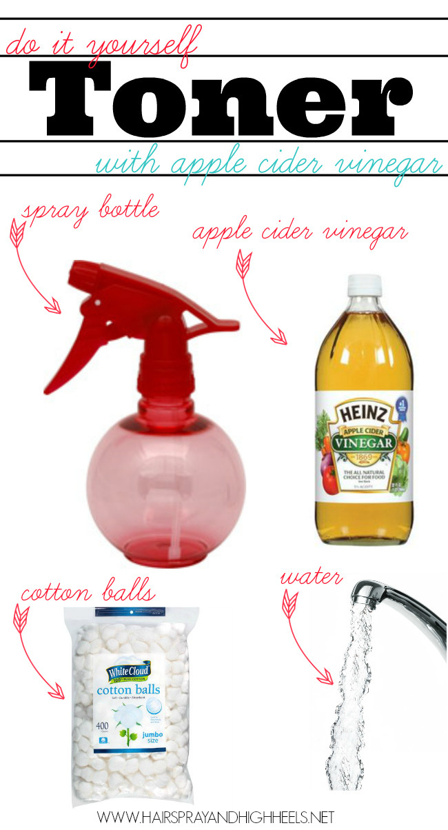DIY Hair Toner With Vinegar
 DIY Apple Cider Vinegar As A Toner Hairspray and Highheels