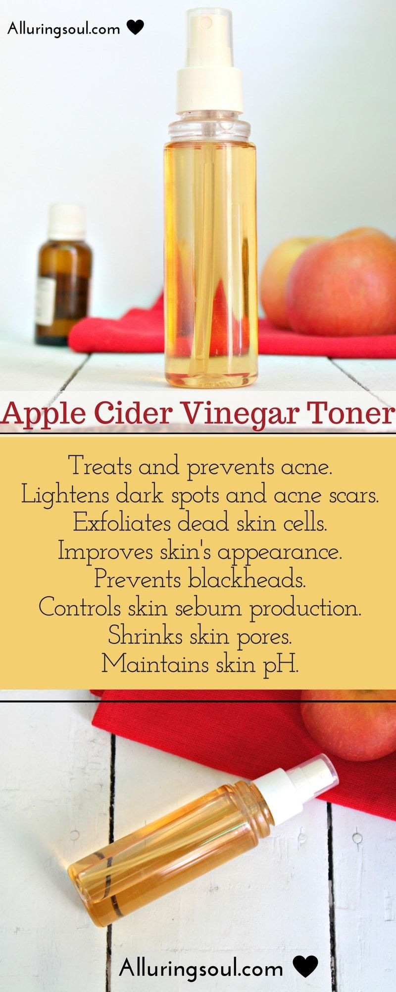 DIY Hair Toner With Vinegar
 Apple Cider Vinegar Toner For Beautiful Skin