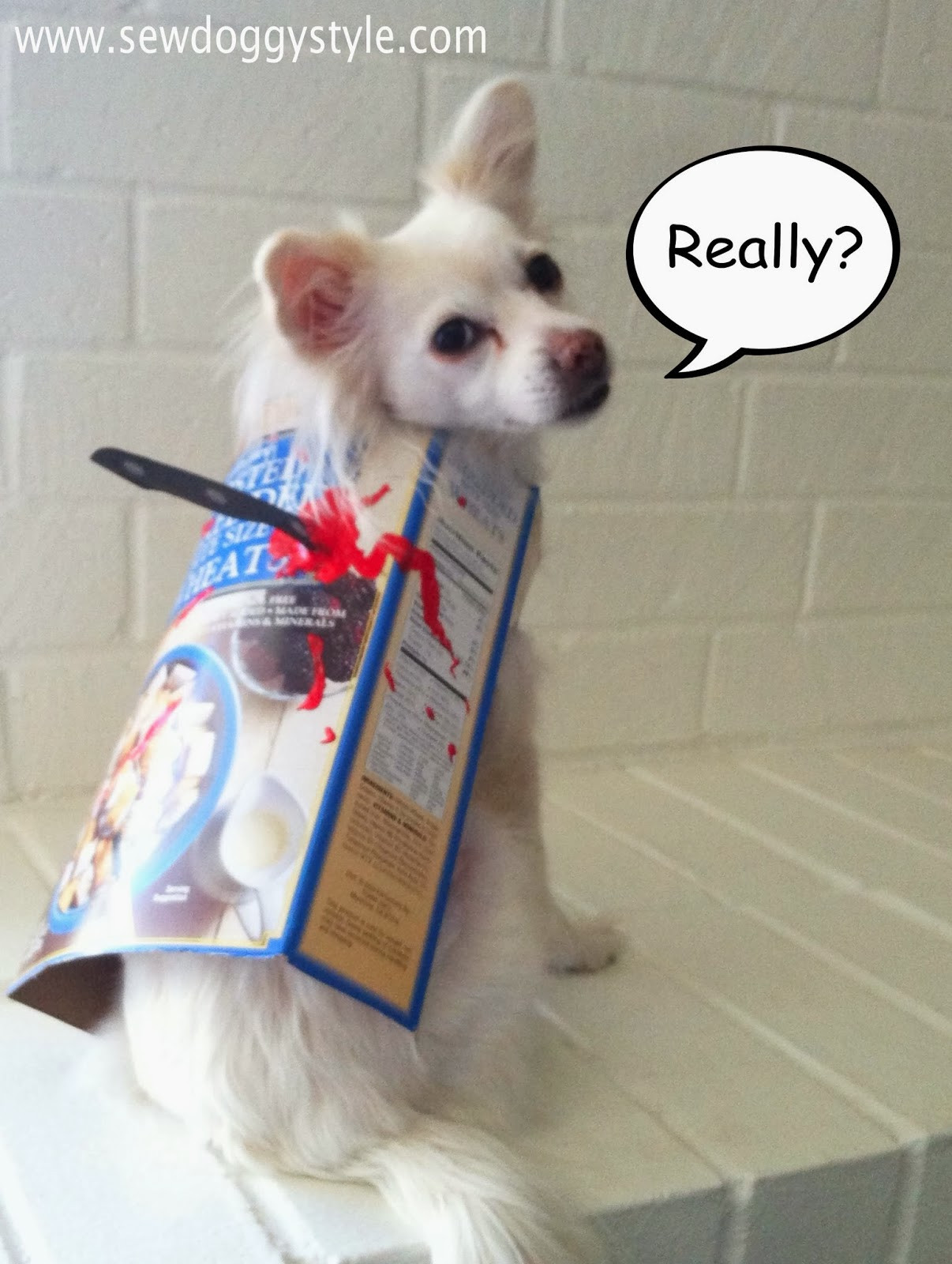 DIY Halloween Costume For Dogs
 Sew DoggyStyle Last Minute DIY Halloween Costume Cereal