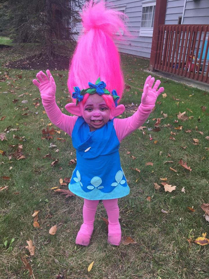 DIY Halloween Costume Toddler
 Mom Makes Toddler s Dream e True with DIY Trolls