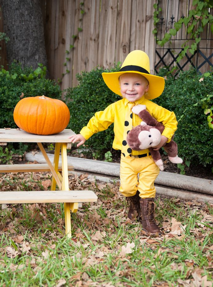 DIY Halloween Costume Toddler
 The Man in the Yellow Hat toddler Halloween costume