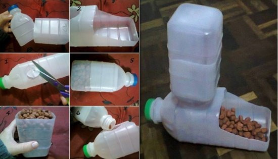 DIY Homemade Dog Feeders
 DIY Homemade Pet Feeder from Plastic Bottles