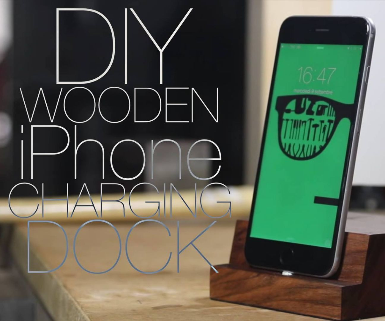 DIY Iphone Dock Wood
 DIY Wooden iPhone Charging Dock