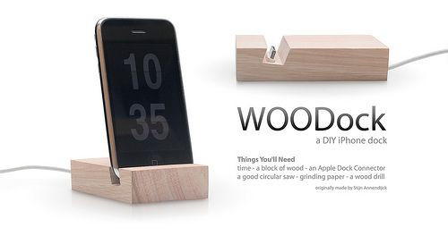 DIY Iphone Dock Wood
 DIY wooden iPhone dock DIY GET CRAFTY