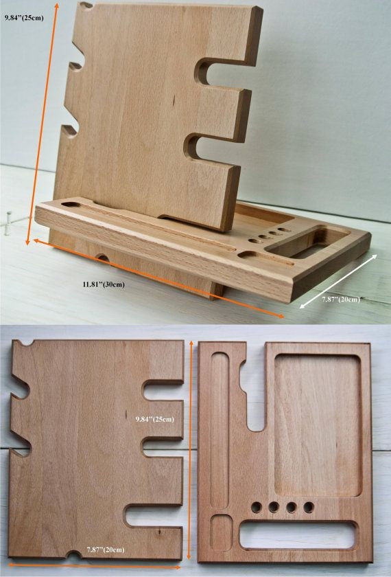 DIY Iphone Dock Wood
 Dark wooden stand desk accessories wood iphone dock
