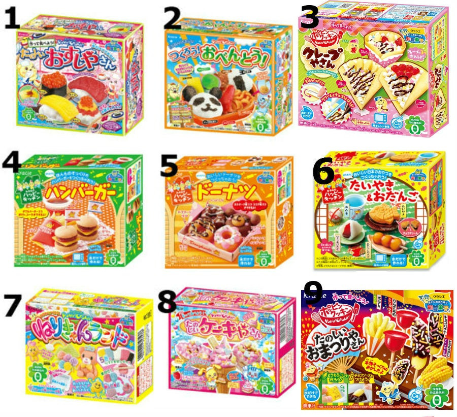 DIY Japanese Candy Kit
 Pick any 6 Kracie Popin Cookin Japanese DIY candy Japanese