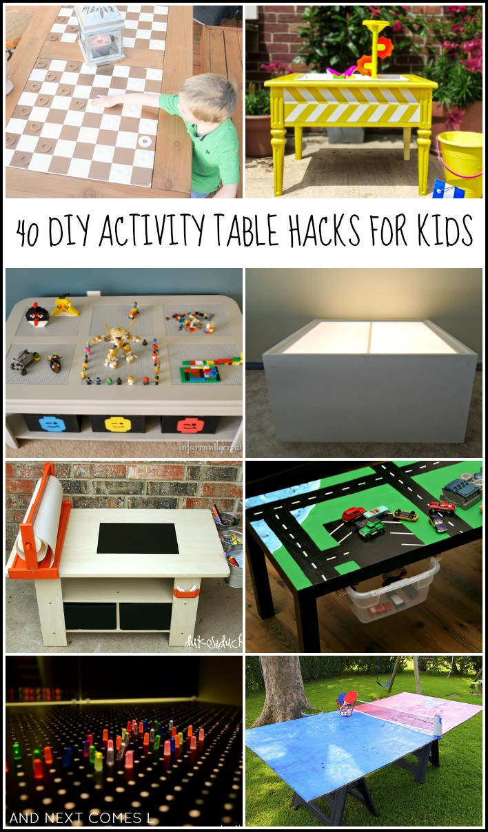 make a kids activity table