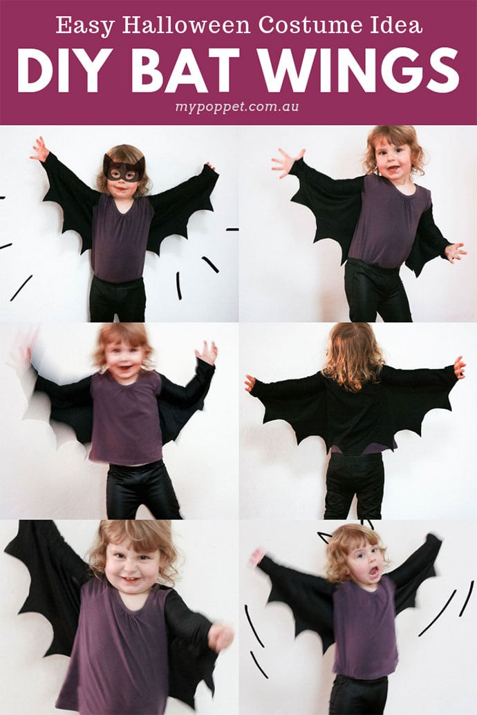 DIY Kids Bat Costume
 How to make Bat Wings for Halloween Costumes