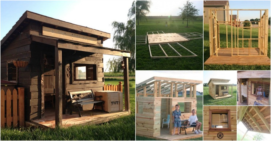 DIY Kids Fort
 Genius Woodworking Project Build a Western Saloon Kid s