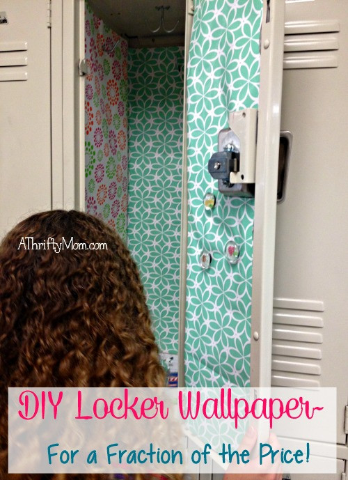 DIY Kids Lockers
 DIY Locker Wallpaper For a Fraction of the Price