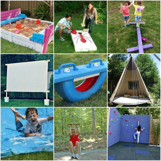 DIY Kids Outdoor
 20 Awesome DIY Outdoor Play Equipment For Kids