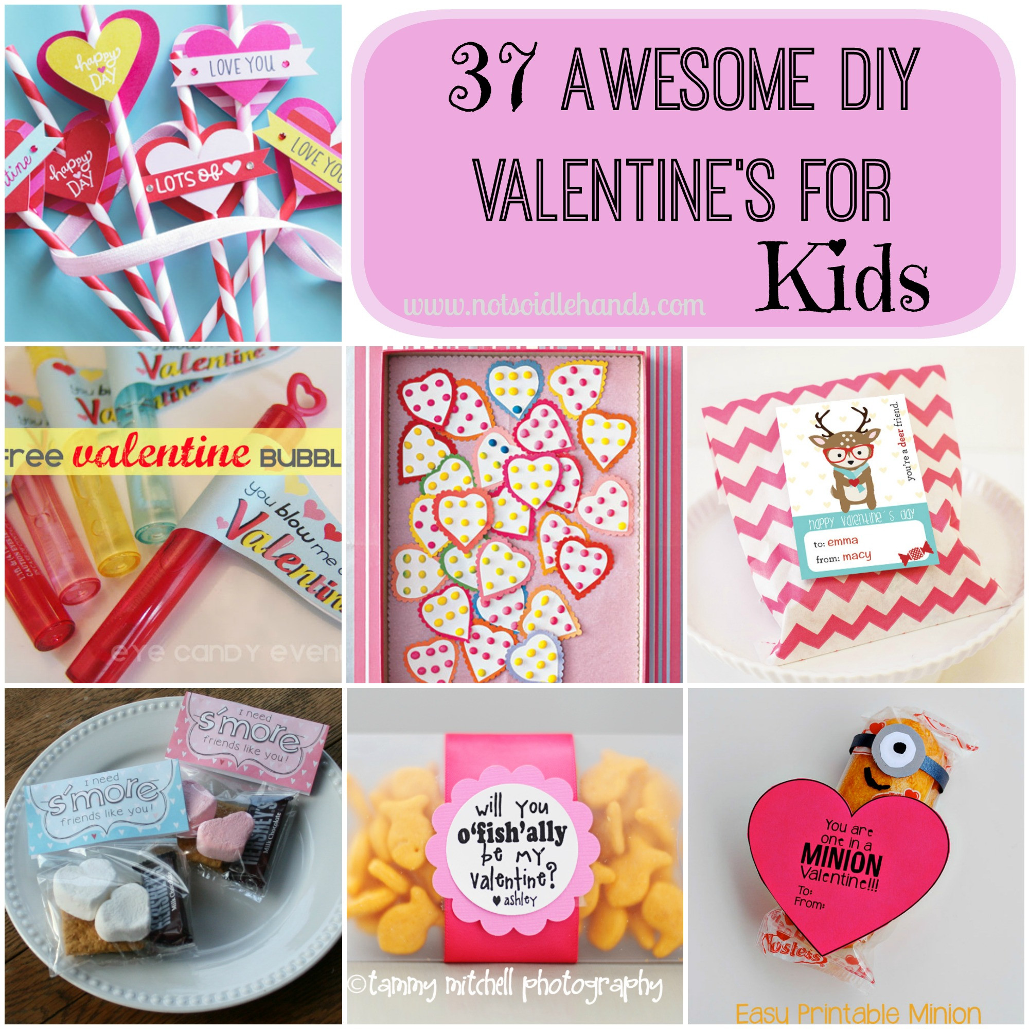 Diy Kids Valentines
 37 Awesome DIY School Valentine’s for Kids