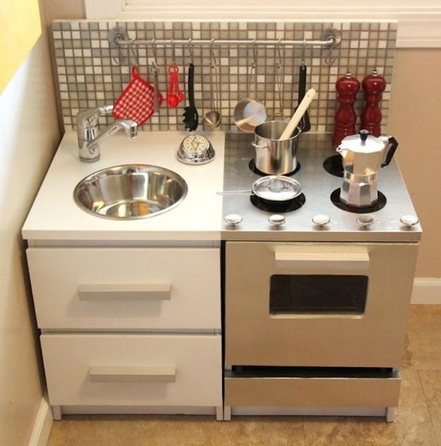 DIY Kitchens For Kids
 25 Ideas Recycling Furniture for DIY Kids Play Kitchen Designs
