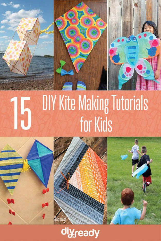 DIY Kites For Kids
 15 DIY Kite Making Instructions for Kids