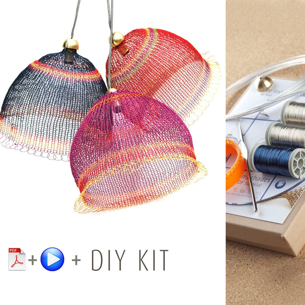 DIY Lampshade Kit
 Pendant Light Kit DIY Pendant light kits Wire Crochet by Yoola