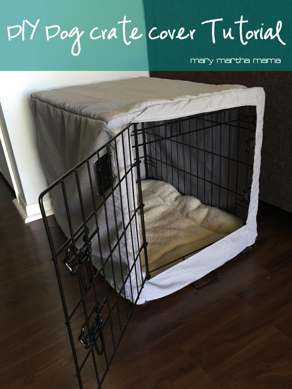 DIY Large Dog Crate
 Easy DIY Dog Crate Cover