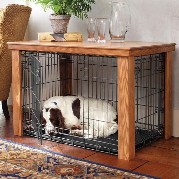 DIY Large Dog Crate
 Wooden Table Dog Crate Cover $269 95 Malm Woodturnings