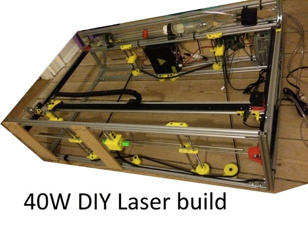 DIY Laser Cutter Plans
 DIY 40W CNC Laser Cutter From Bad to Better With 3D