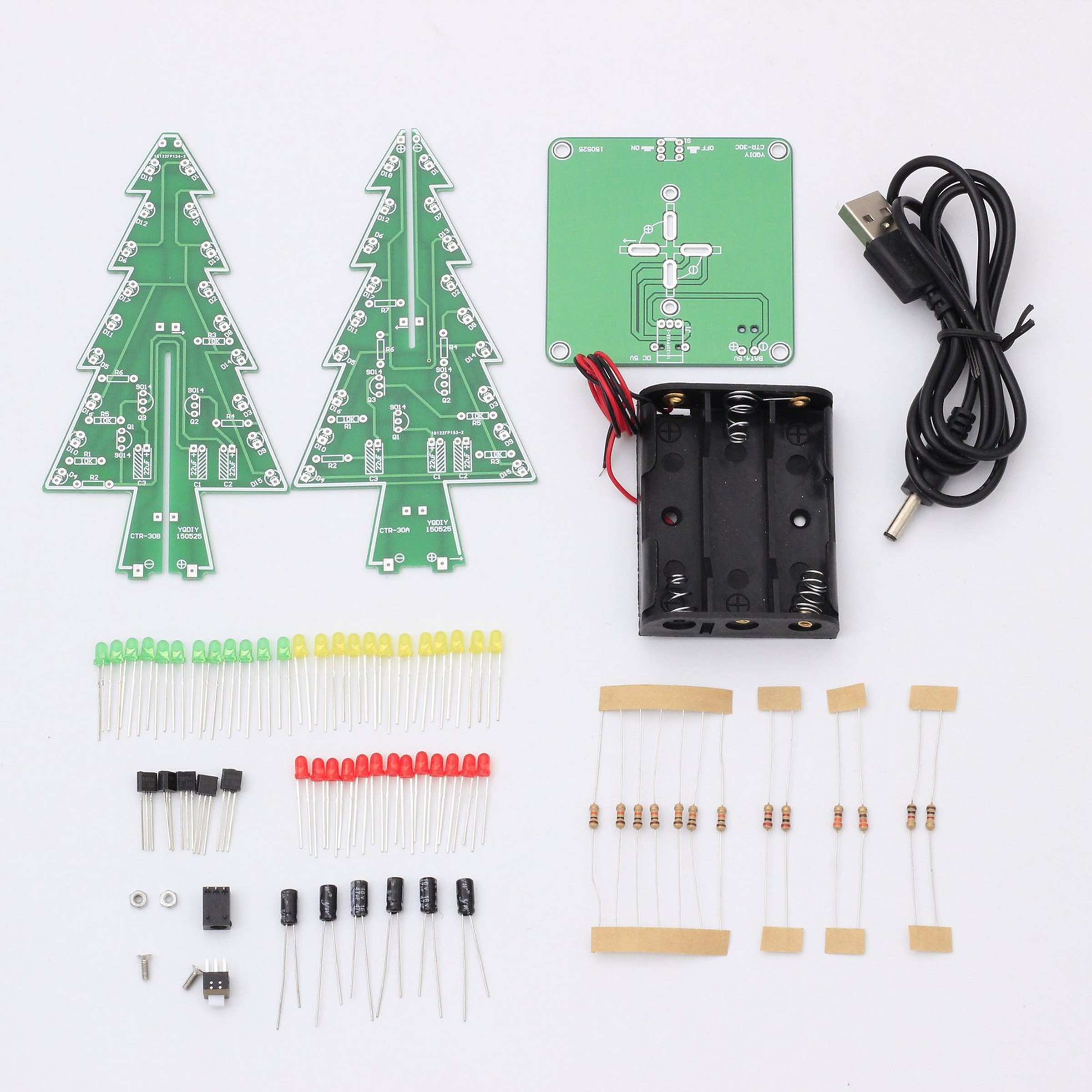 DIY Led Kits
 DIY Flashing LED Christmas Tree Circuit Kit 7212 from