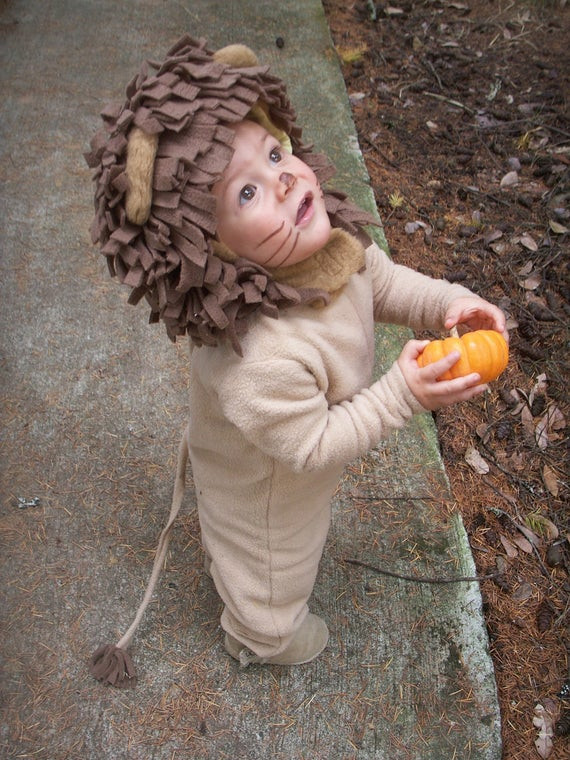DIY Lion Costume For Toddler
 Lion Halloween Kids Costume for Boys or Girls by BooBahBlue