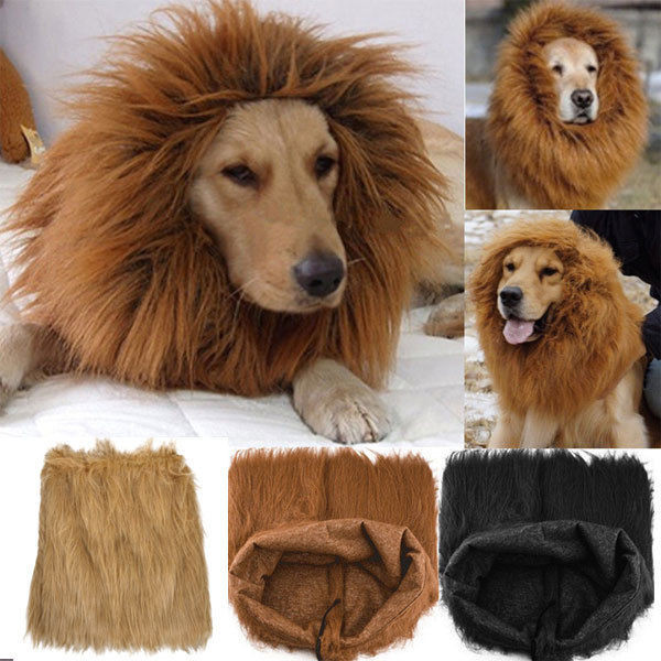 DIY Lion Mane For Dog
 Pet Costume Lion Mane Wig For Dog Halloween Festival Fancy