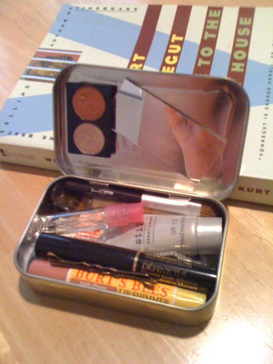 DIY Makeup Kit
 DIY Makeup kit out of an altoid tin for my walking