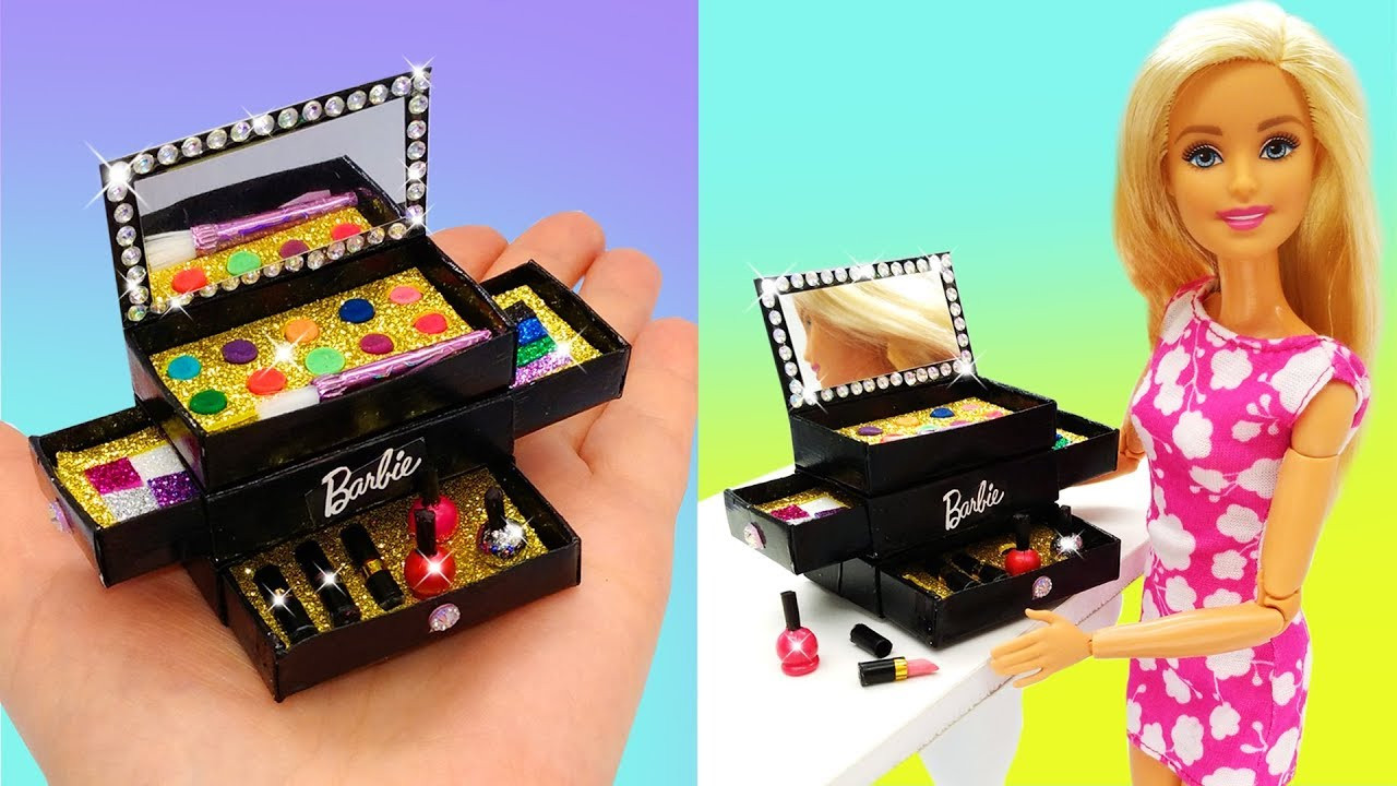 DIY Makeup Kit
 DIY Miniature Barbie Makeup Kit Box DIY for Kids
