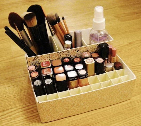 DIY Makeup Organization
 25 DIY Makeup Storage Ideas and Tutorials Hative