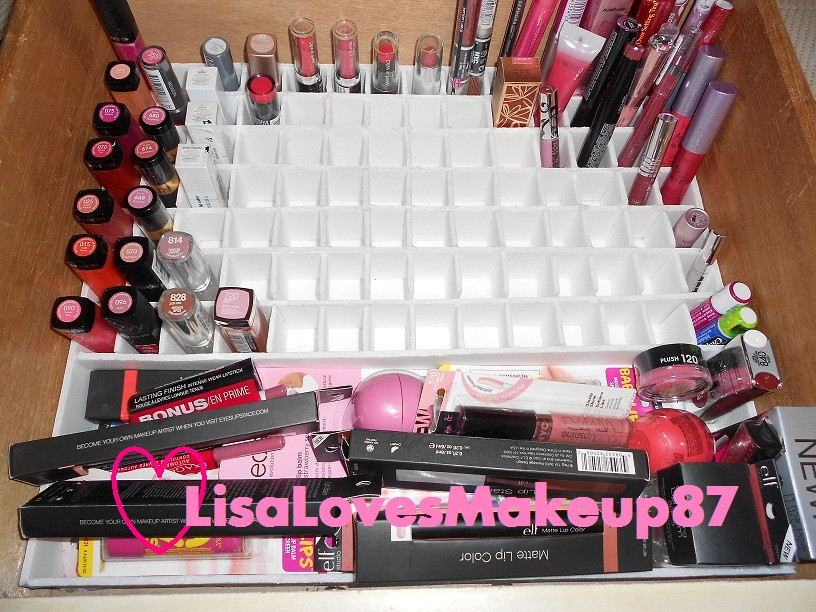 DIY Makeup Organization
 LisaLovesMakeup87 DIY Lipgloss Lipstick Lip Balm Holder