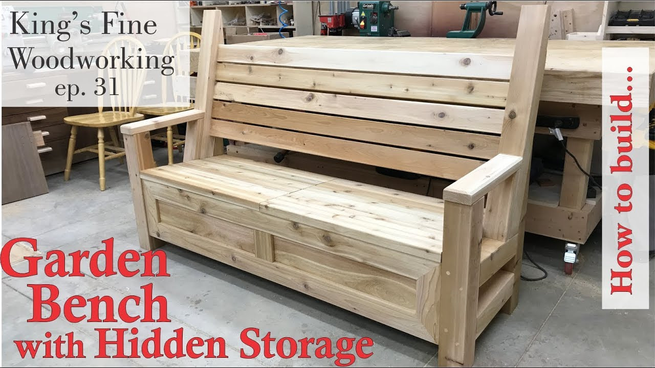 DIY Outdoor Bench With Back
 31 How to Build Garden Bench with a Hidden Storage