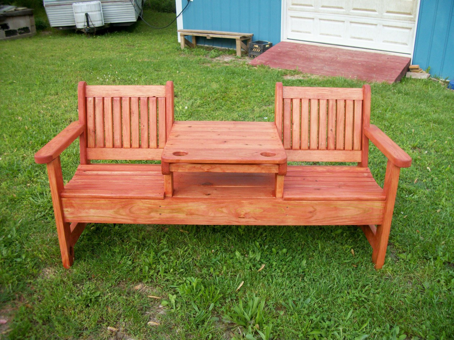 DIY Outdoor Bench With Back
 Diy Picnic Table Cushions Seats Velcromag