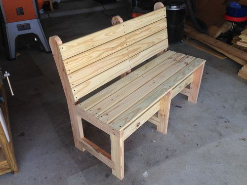 DIY Outdoor Bench With Back
 Diy Project Wooden Wax Seal How To Build A Wood Bench