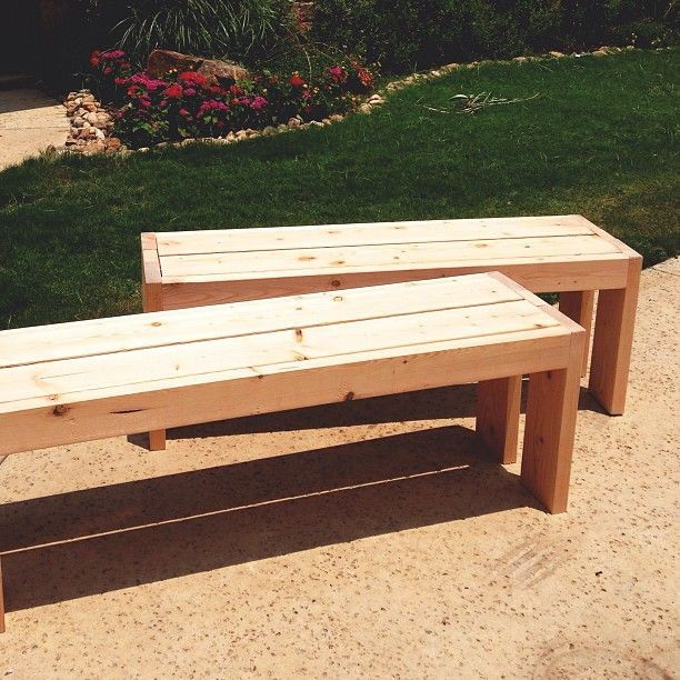DIY Outdoor Bench With Back
 Pin by Marcia Randall on DIY Furniture
