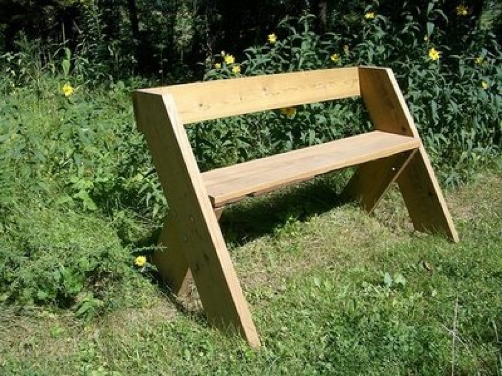 DIY Outdoor Bench With Back
 Outdoor bench with back simple outdoor wood bench plans