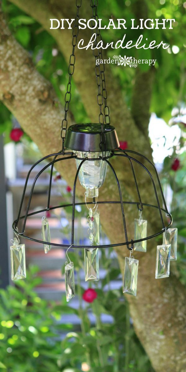 DIY Outdoor Chandelier With Solar Lights
 Fairy Light Project DIY Solar Light Chandelier