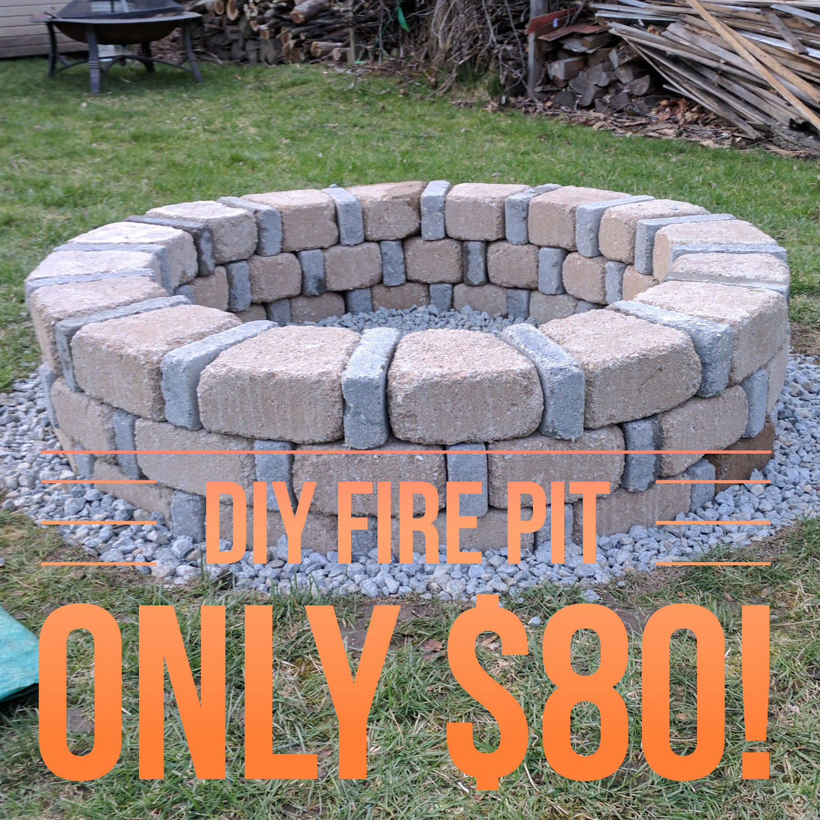 DIY Outdoor Fire Pits
 DIY Brick Fire Pit For ly $80