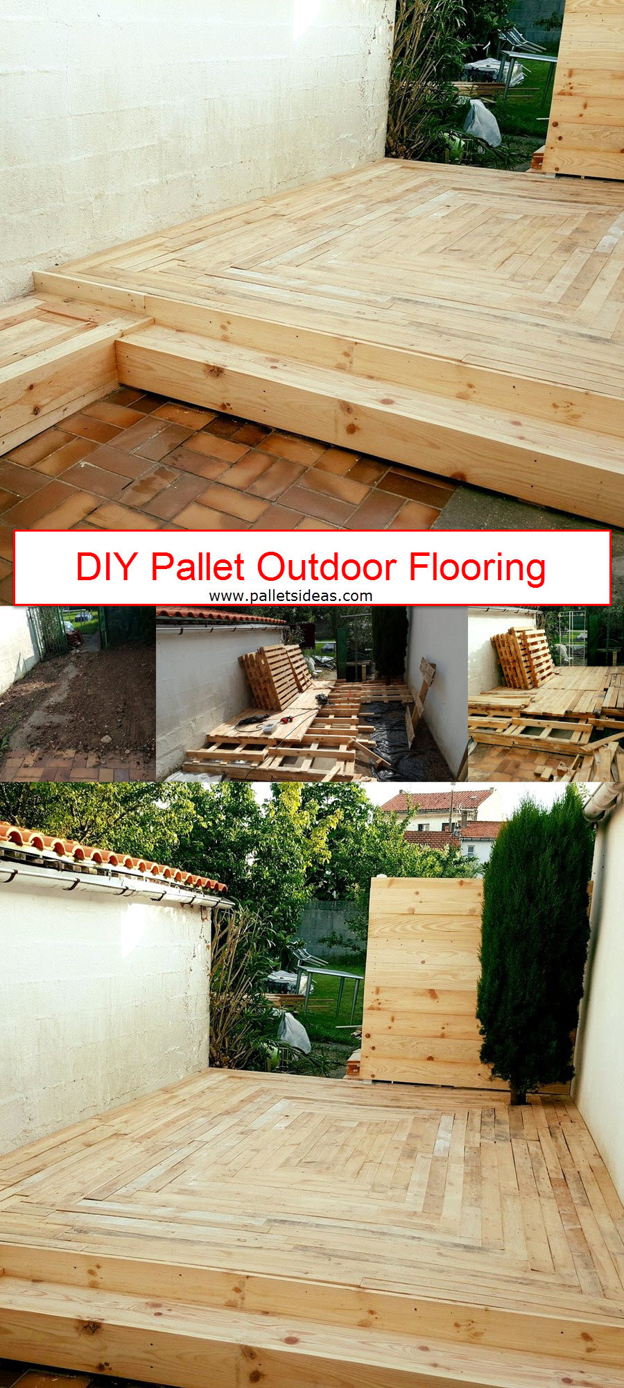 DIY Outdoor Flooring
 DIY Pallet Outdoor Flooring
