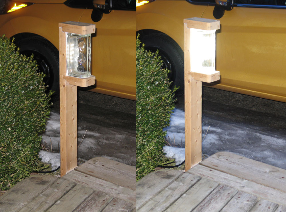 DIY Outdoor Light Fixture
 georgesworkshop a very bright 1 watt diy led garden light