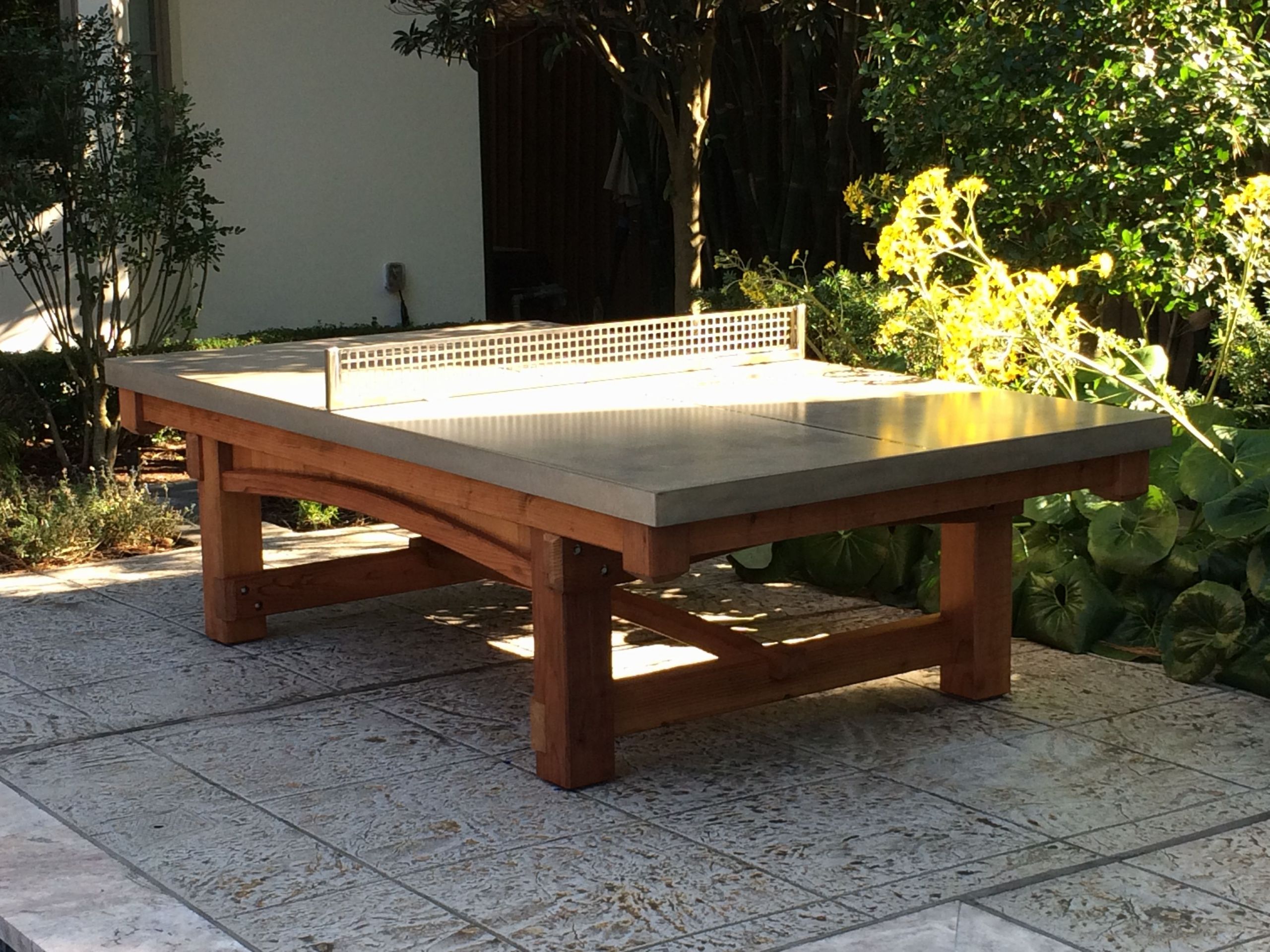 DIY Outdoor Ping Pong Table
 This one of a kind outdoor ping pong table was a custom