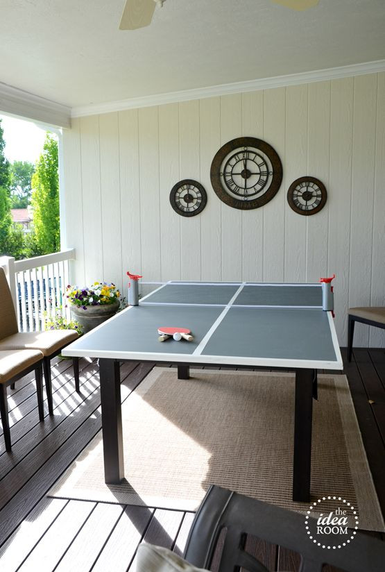 DIY Outdoor Ping Pong Table
 DIY Ping Pong Table The Great Outdoors