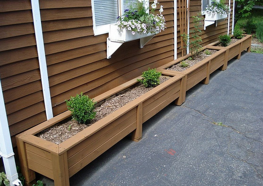DIY Outdoor Planter Box
 diy planter box plans How To Make Wooden Planter Boxes