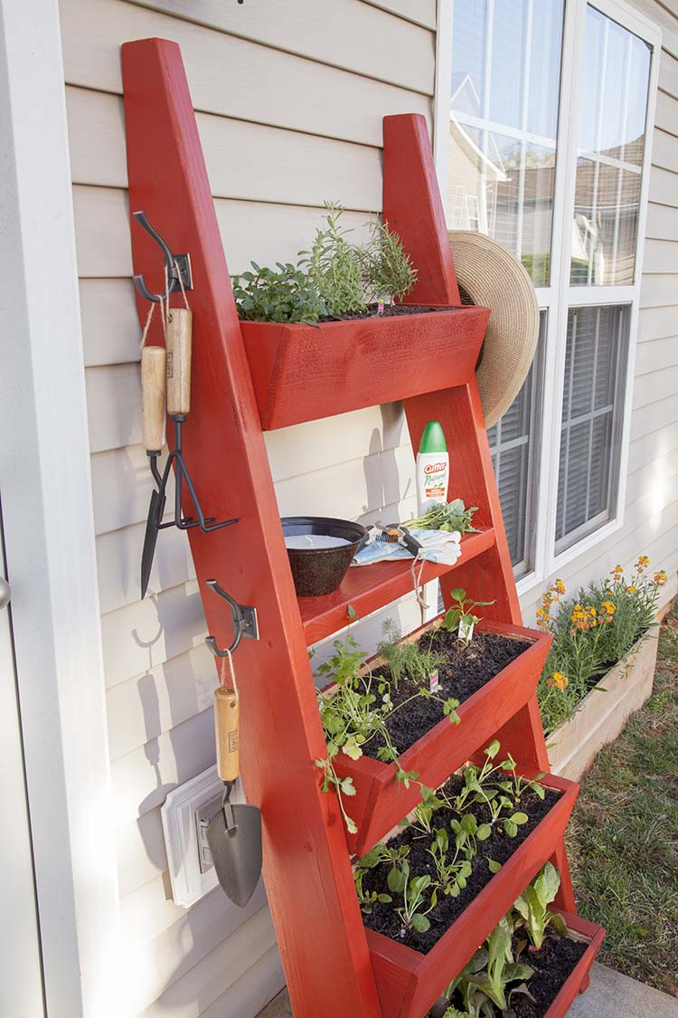 DIY Outdoor Planter Box
 DIY Planter Box Ladder – The Home Depot Blog