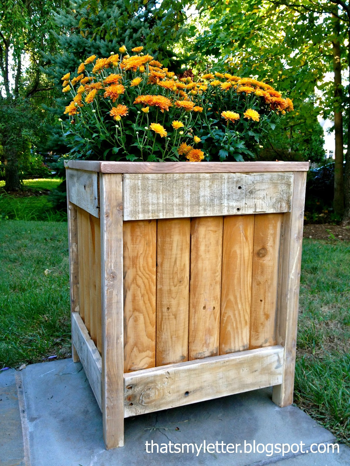 DIY Outdoor Planter Box
 That s My Letter DIY Outdoor Planter