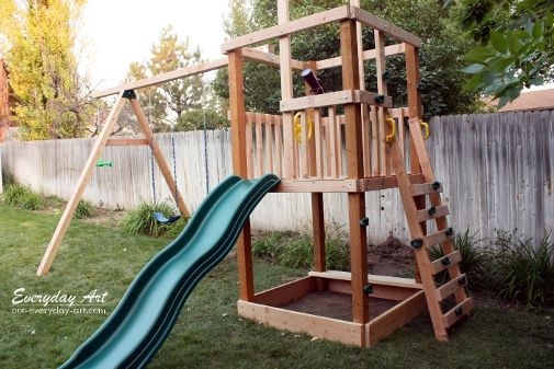 DIY Outdoor Playground
 DIY Kids Outdoor Playset Projects DIY Ideas