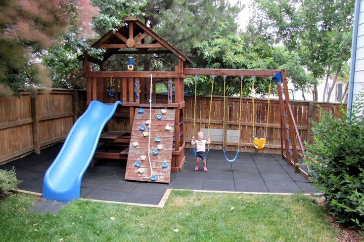 DIY Outdoor Playground
 Safe Play Tiles in 2019