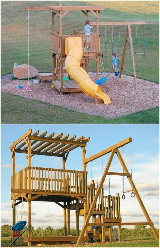 DIY Outdoor Playground
 26 DIY Swings That Turn Your Backyard Into A Playground