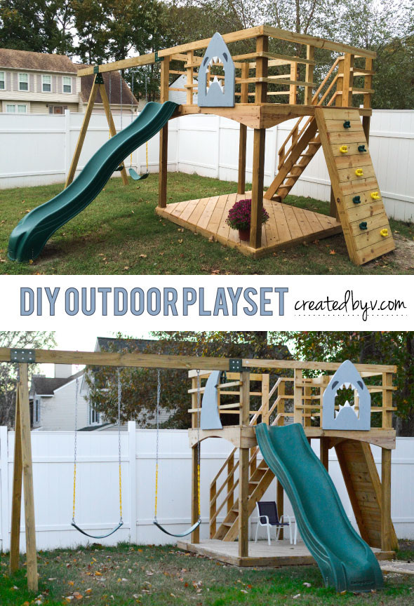 DIY Outdoor Playground
 DIY Outdoor Playset A Year Later created by v