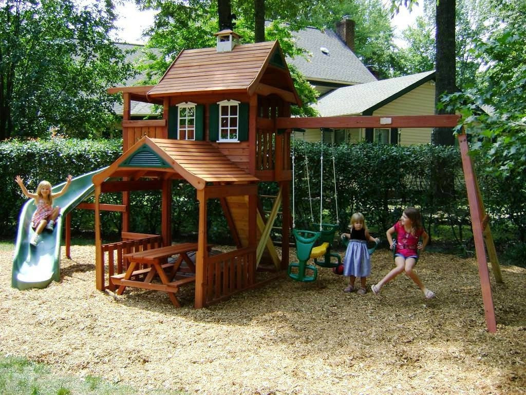 DIY Outdoor Playground
 Best 35 Kids Home Playground Ideas AllstateLogHomes