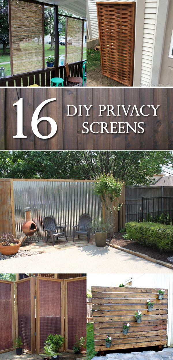 DIY Outdoor Privacy Screen Ideas
 16 DIY Privacy Screens That Will Make Your Space More