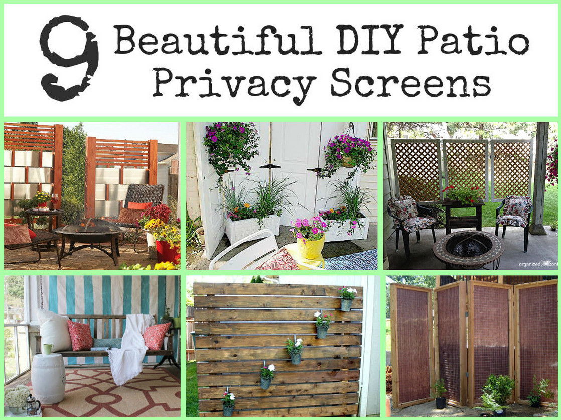 DIY Outdoor Privacy Screen Ideas
 DIY Outdoor Privacy Screen